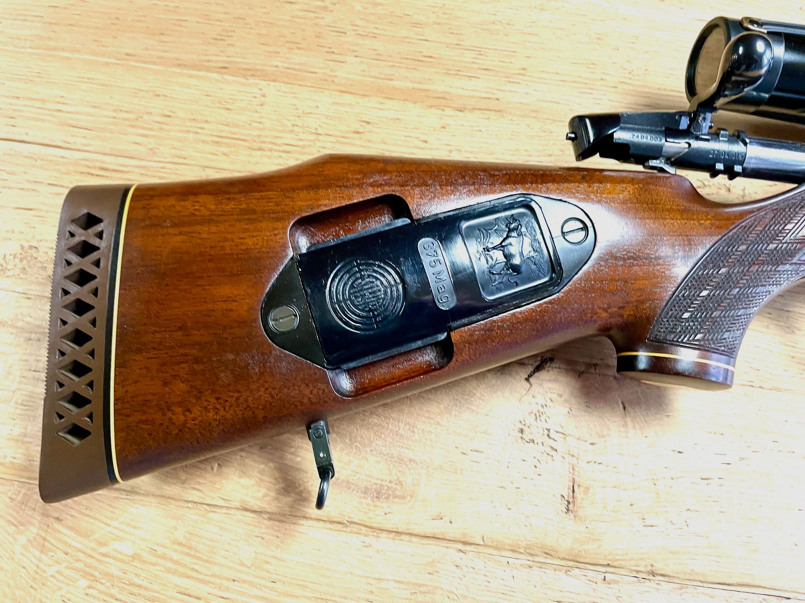 Repetierbüchse Steyr Mannlicher Model S .375 H&H Mag. mit ZF Schmidt & Bender 2,5-10x56 - neuwertig
