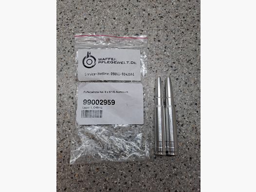 Pufferpatronen Kal. 8x57 IS Aluminium 