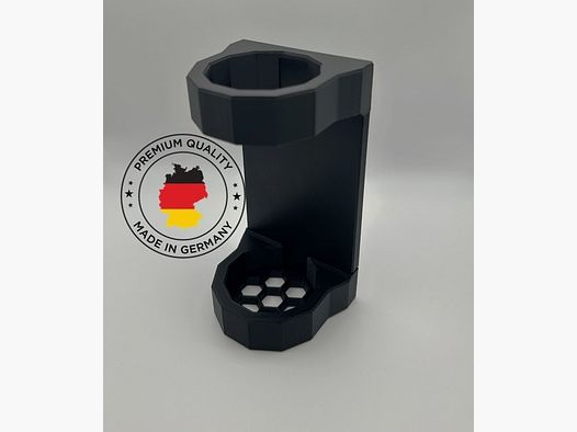 Magnetischer Schalldämpfer Halter bis 46mm SCHWARZ | Waffenschrank Schalldämpferhalter