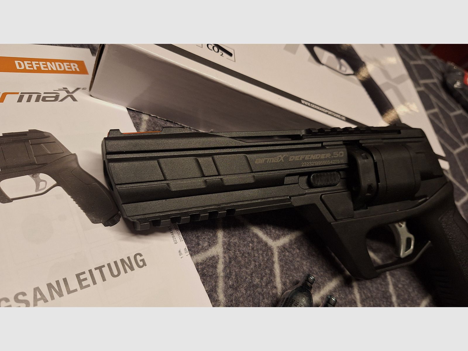 AirmaX Defender Co2-Revolver cal .50 Defense