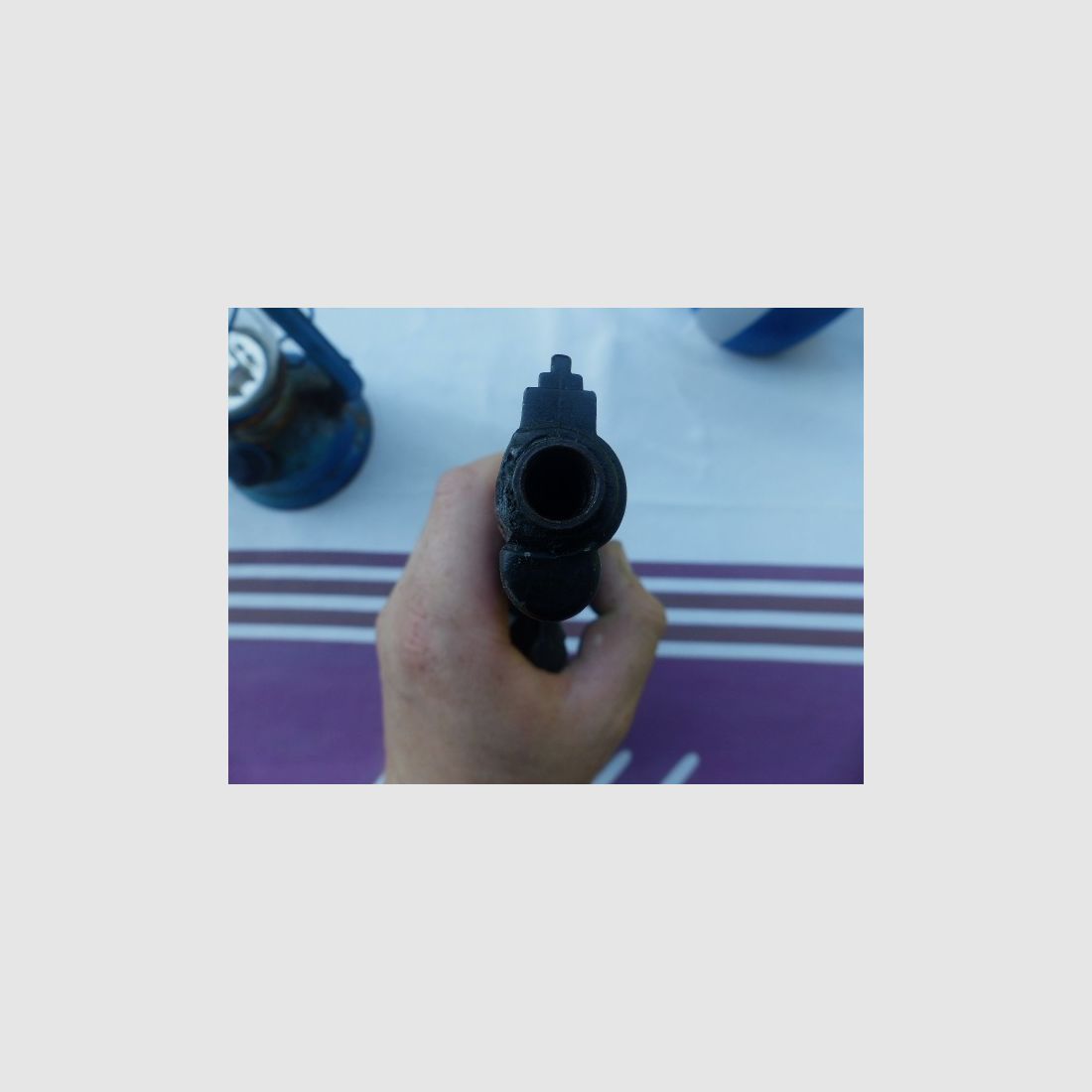 Schwerer Revolver Python Cal. .380k (9mm R) brüniert 6-Schuss Trommel
