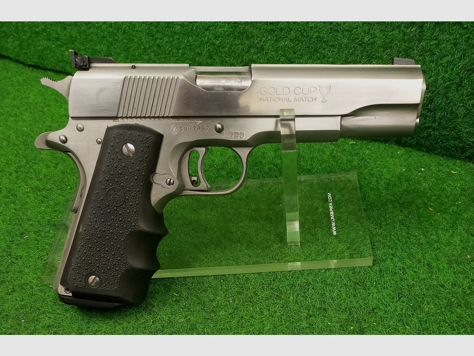 Colt Gold Cup National Match .45 Auto pistol, stainless steel