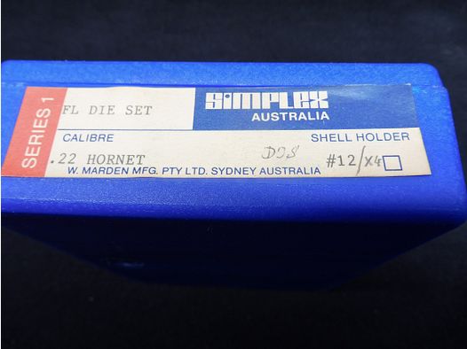 SIMPLEX-MATRIZENSATZ .22HORNET FL DIE SET