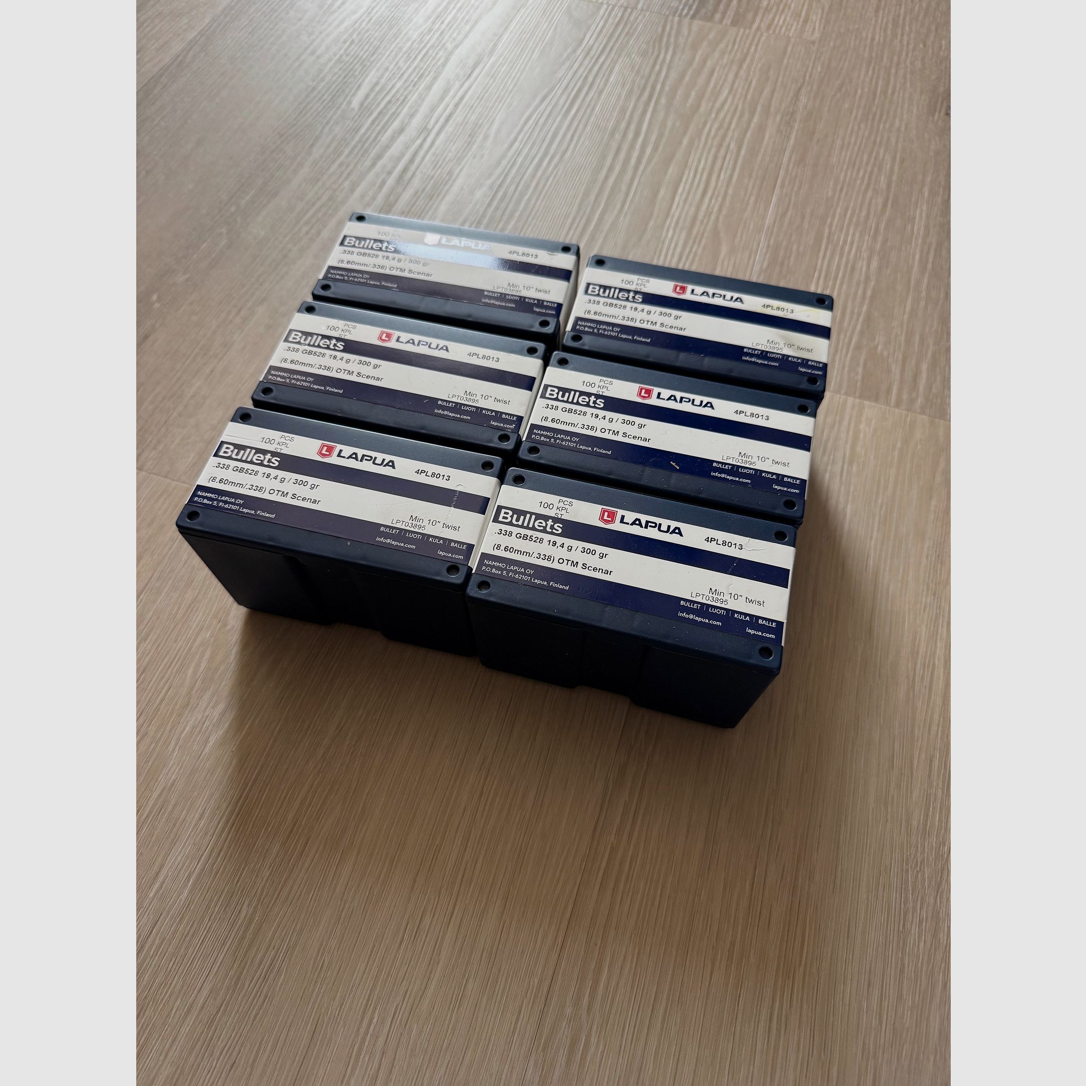 600 Lapua Geschosse, .338, 300 grain HPBT, Scenar, GB528