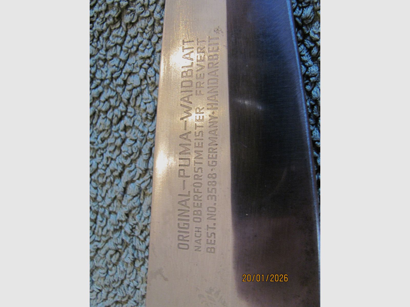 Original Puma Waidblatt 3588 in wooden box - used, without damage