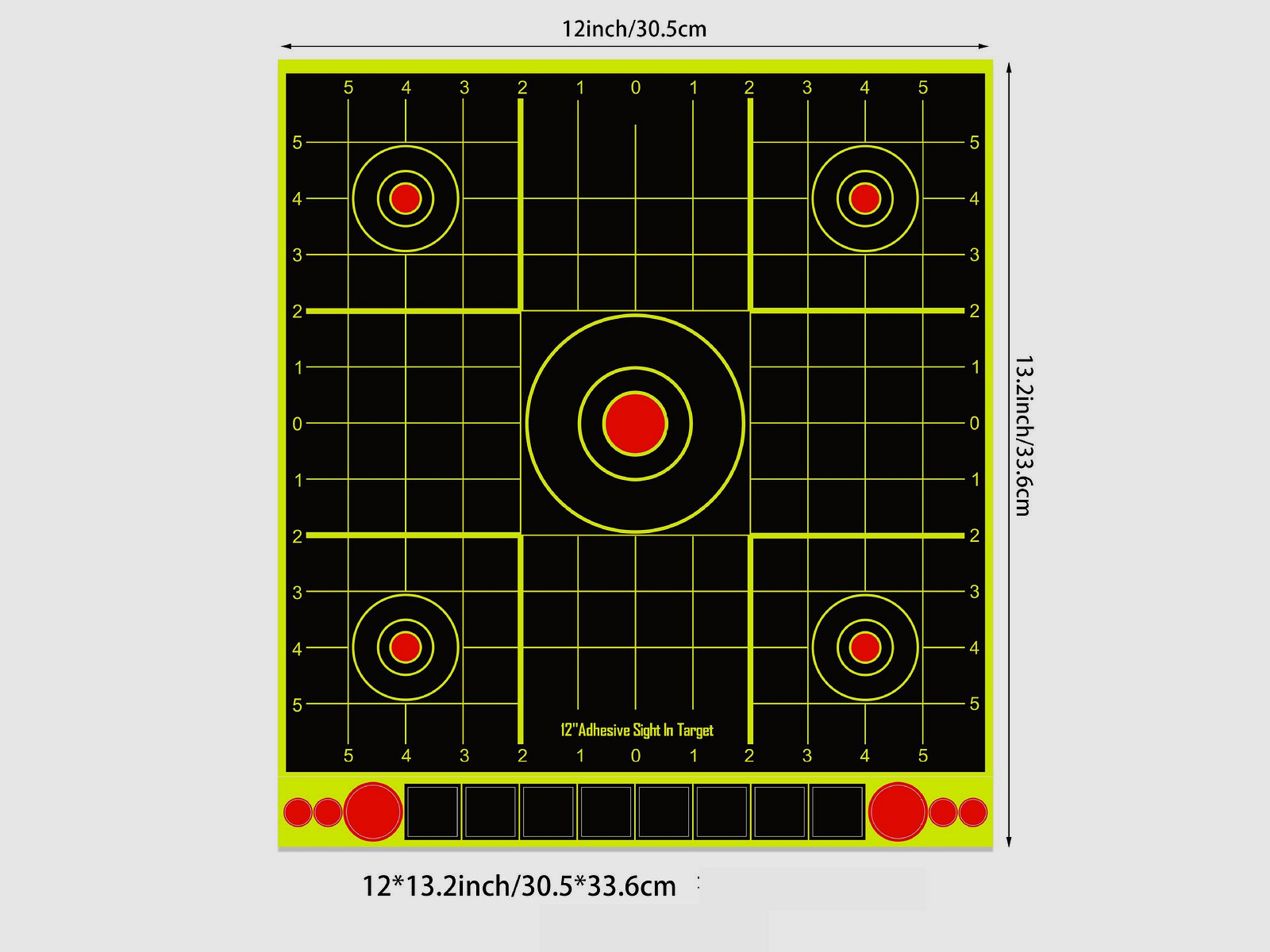 12x13,2 Zoll Training Zielscheiben, Splatter Papier, Aufklebe Sticker, gute Erkennbarkeit auch für Longrange