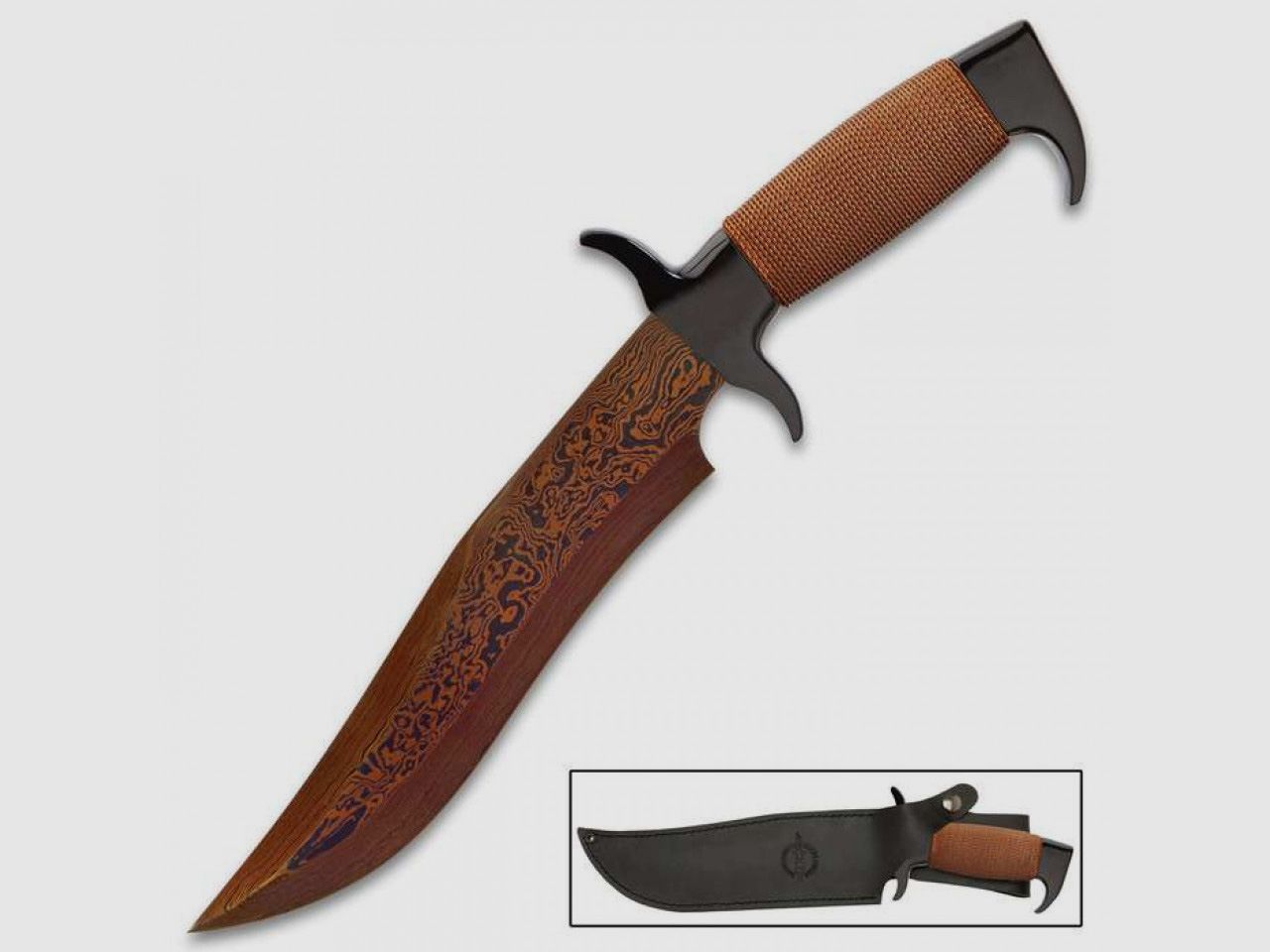 Hellfyre Highlander Bowie Knife with Sheath