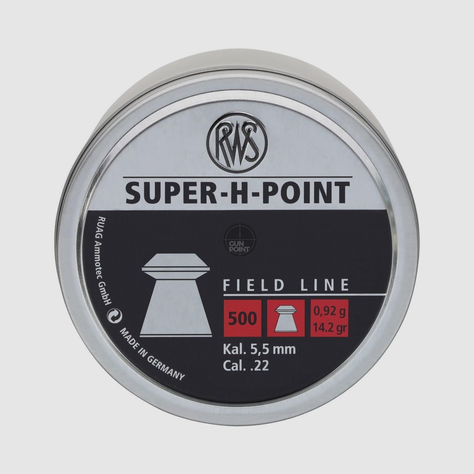 RWS Diabolos Super-H-Point - Cal. 5,5 mm - 0,92g - 500 pcs.