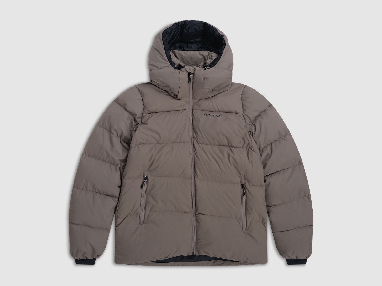 Bergans Lava Warm Down Jacket w/Hood Women Rock Taupe XL