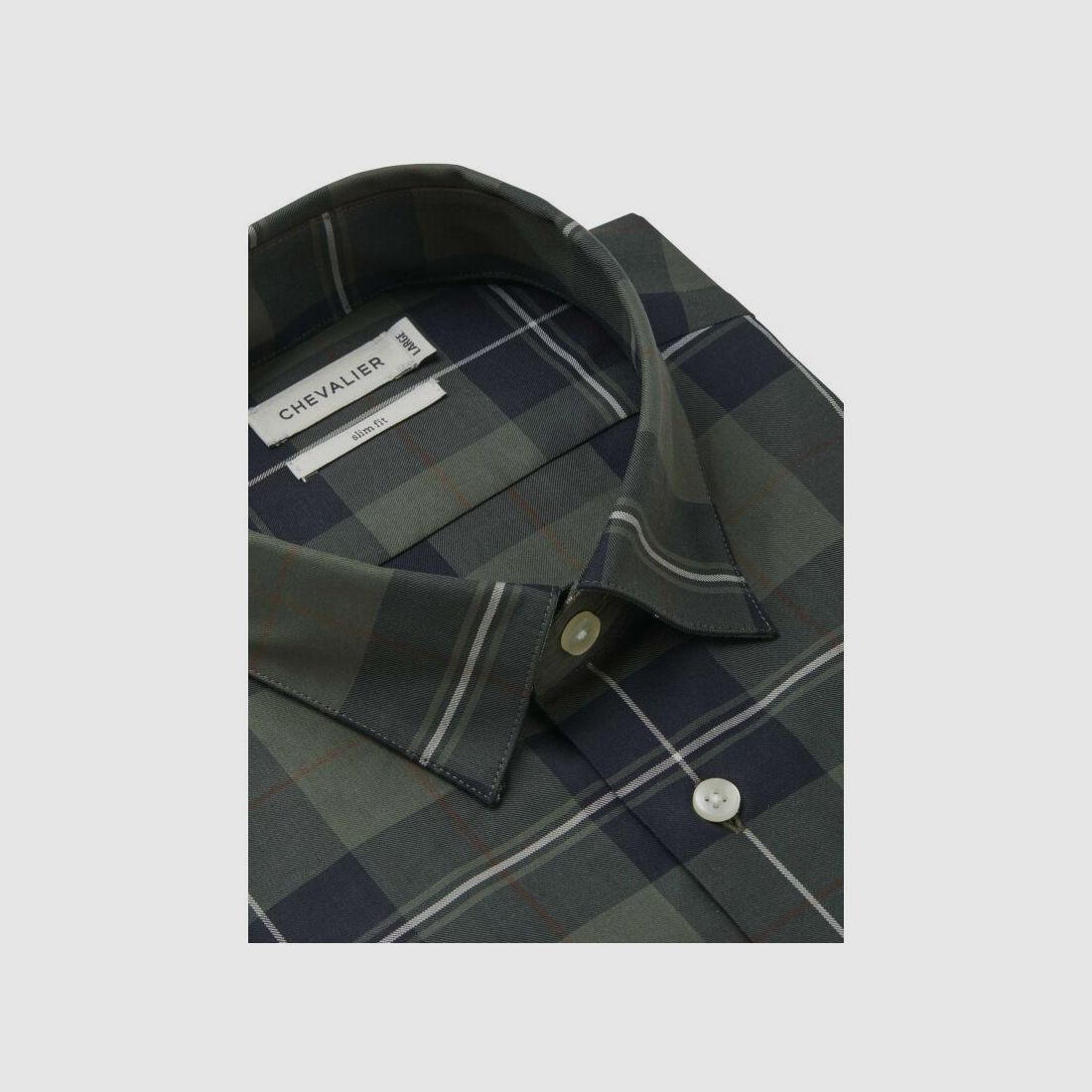 Chevalier Herrem Hemd Limefield Chevalier Check Dark