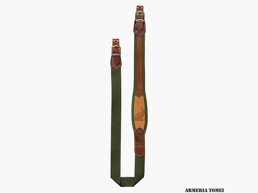 RISERVA – BANDOLERA PARA RIFLE DE CUERO CURTIDO VEGETAL "LEPRE"