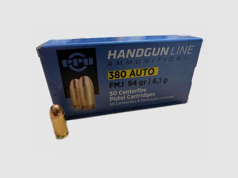 PPU - 9MM KURZ / .380 AUTO - 6,1G/95GRS. - 50 STÜCK