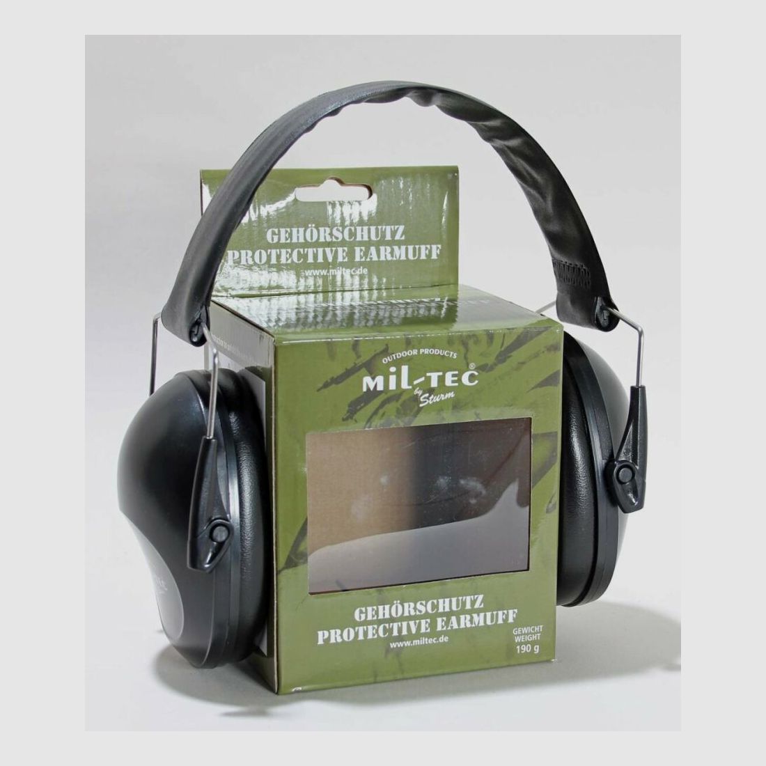 Wapenaccessoires gehoorbescherming Mil-Tec zwart