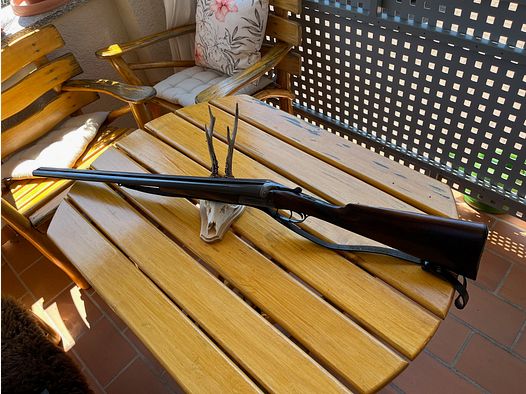 Double-barrel shotgun Suhl 12/70 English stock