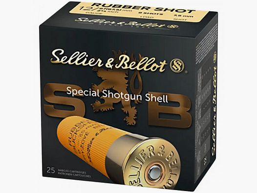 SELLIER & BELLOT RUBBER SCHROT - 12/67,5 - 7,5MM - 25 STÜCK