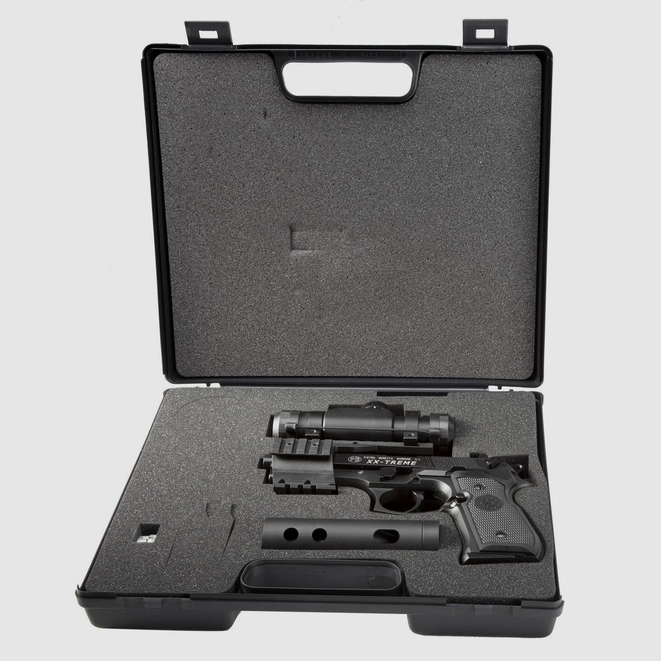 Beretta M92 FS XXTREME CO2 Luftpistole 4,5mm Diabolo Vollmetall + Zielpunktgerät + Koffer