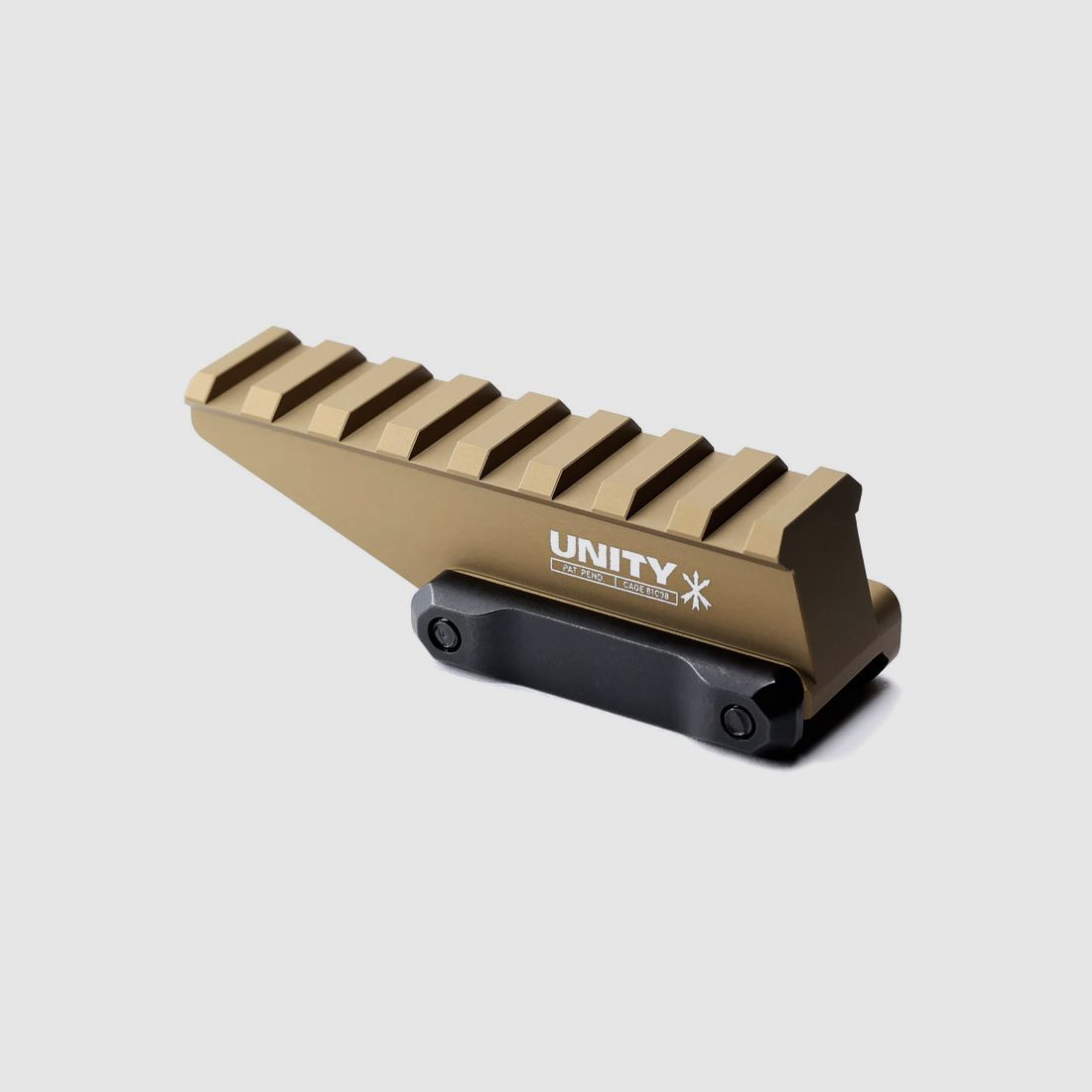 UNITY Tactical ABSOLUTE Optic Riser Mount, 23mm Nero