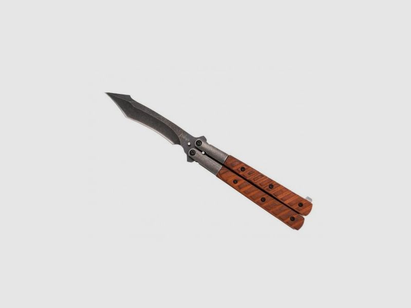 Drittes Schmetterlingsmesser Holz 12cm