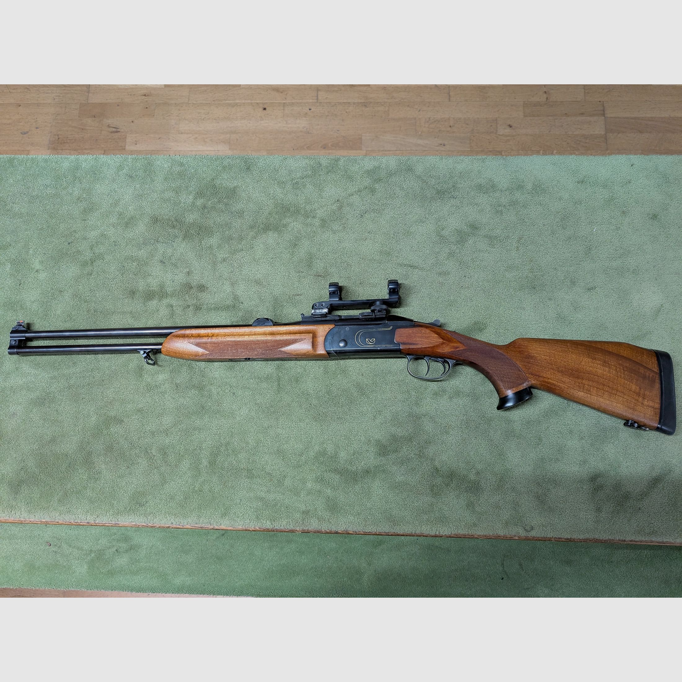 Bockdoppelbüchse Valmet 412S kaliber 30.06 - top