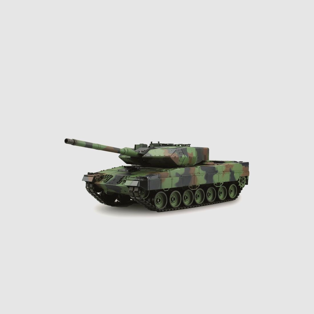 RC Panzer Leopard 2A6 Pro Heng Long 1:16 Rauch Sound BB + IR Stahlgetriebe Metallketten 2,4Ghz V7.0