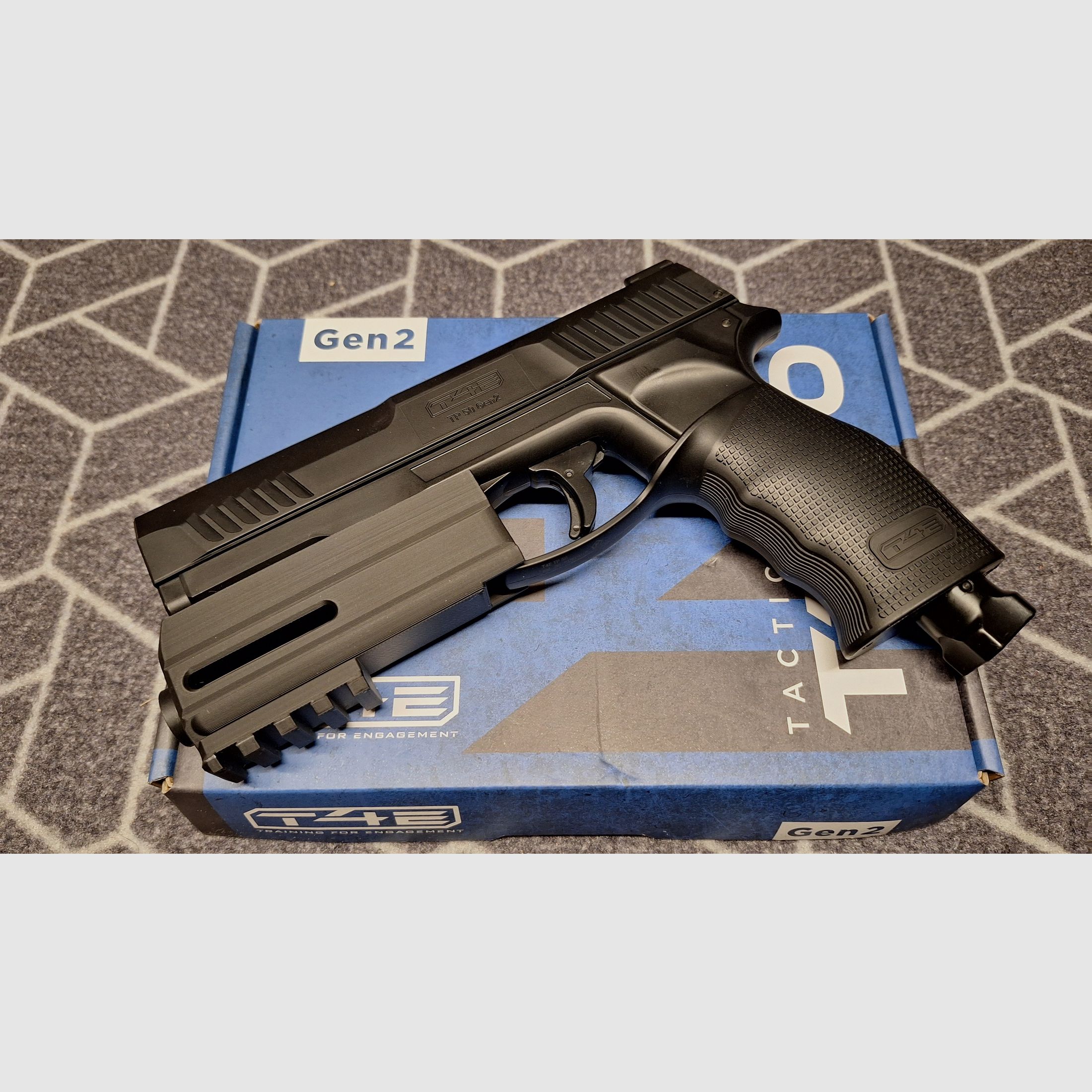 T4E HDP50/TP 50 Gen2 RAM Co2-Pistole cal .50 + Zubehör-Neu!