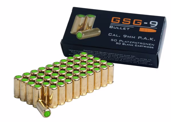 GSG-9 Platzpatronen 9mm P.A.K – 50 Stk.