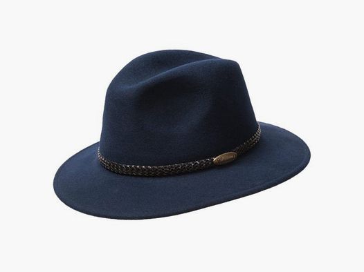 Chapeau en Feutre – Chapeau Écrasable qui peut Être Roulé en Bleu Foncé
