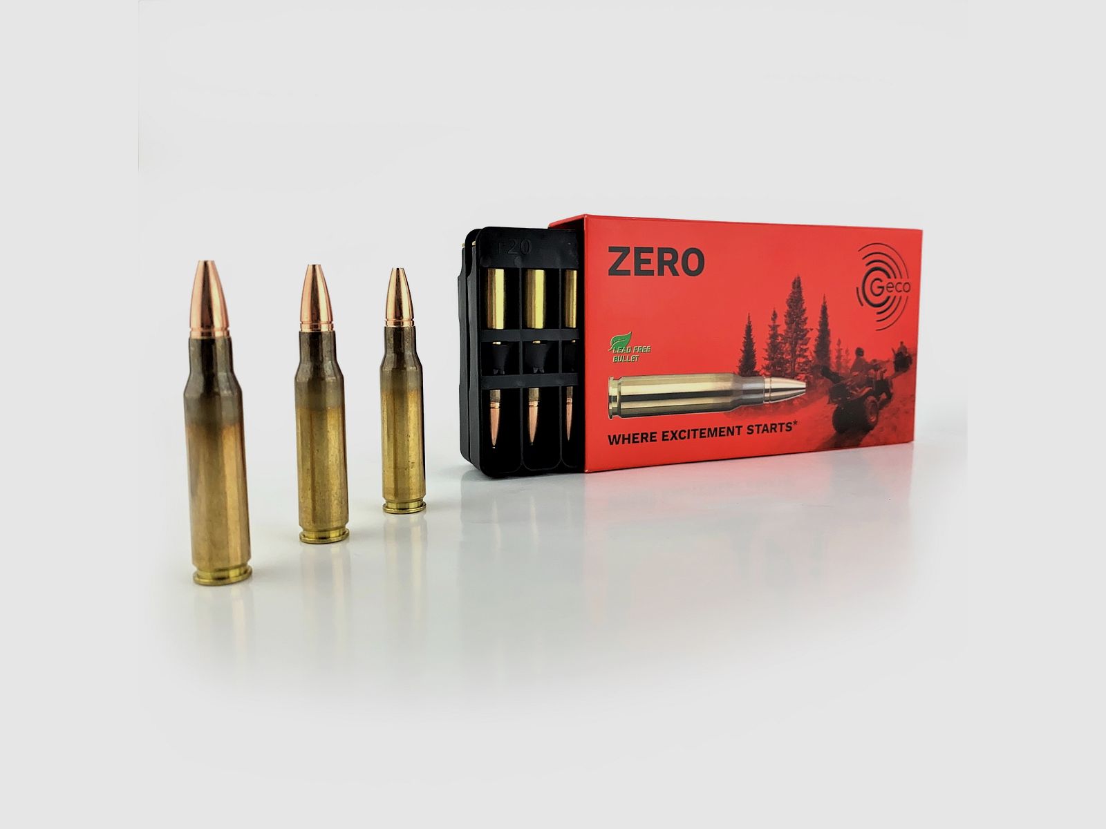 GECO cartucho de rifle .308 Win ZERO