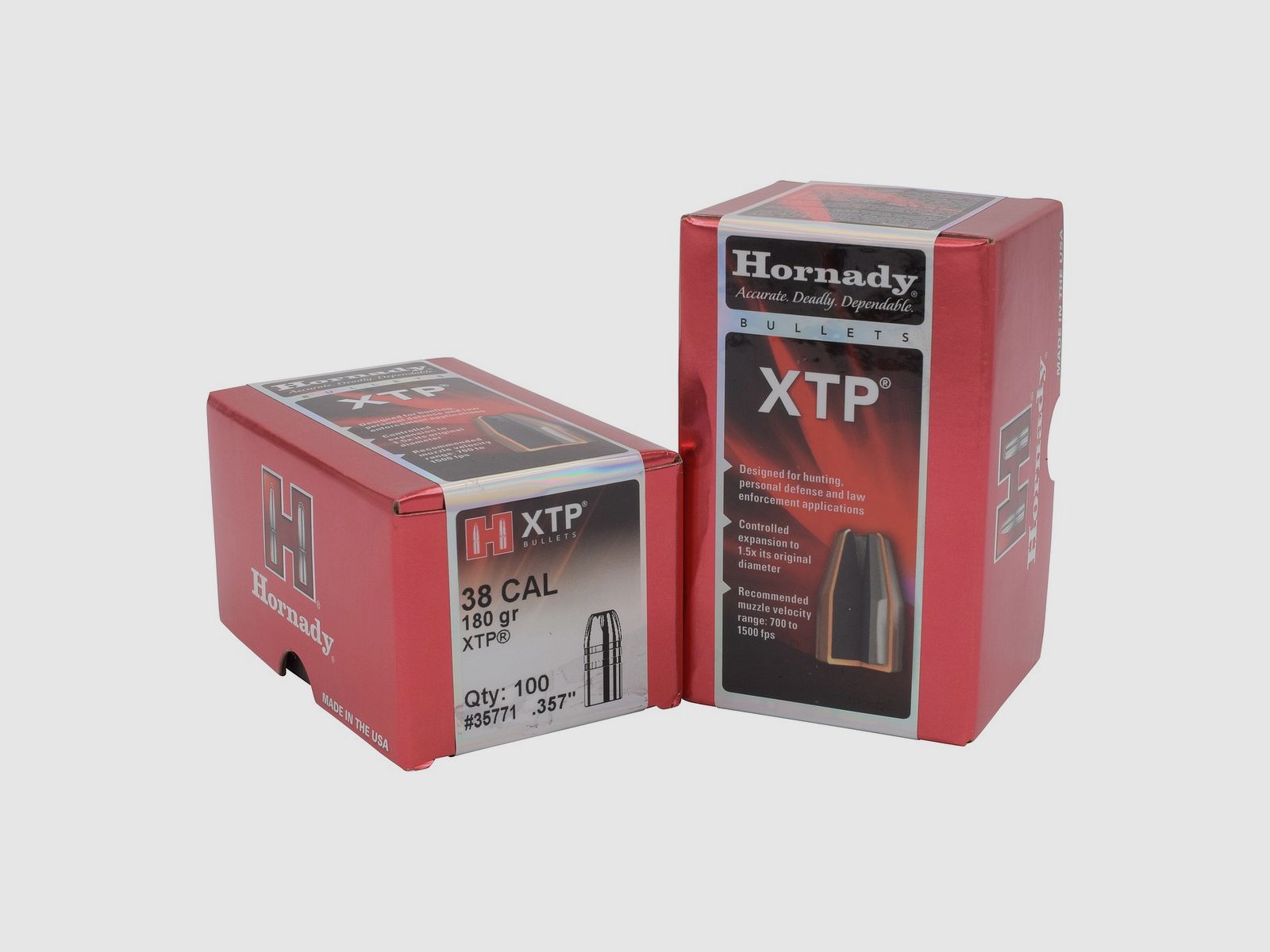 Hornady BULLETS .38/.357 180GR HP/XTP – 100 pcs.