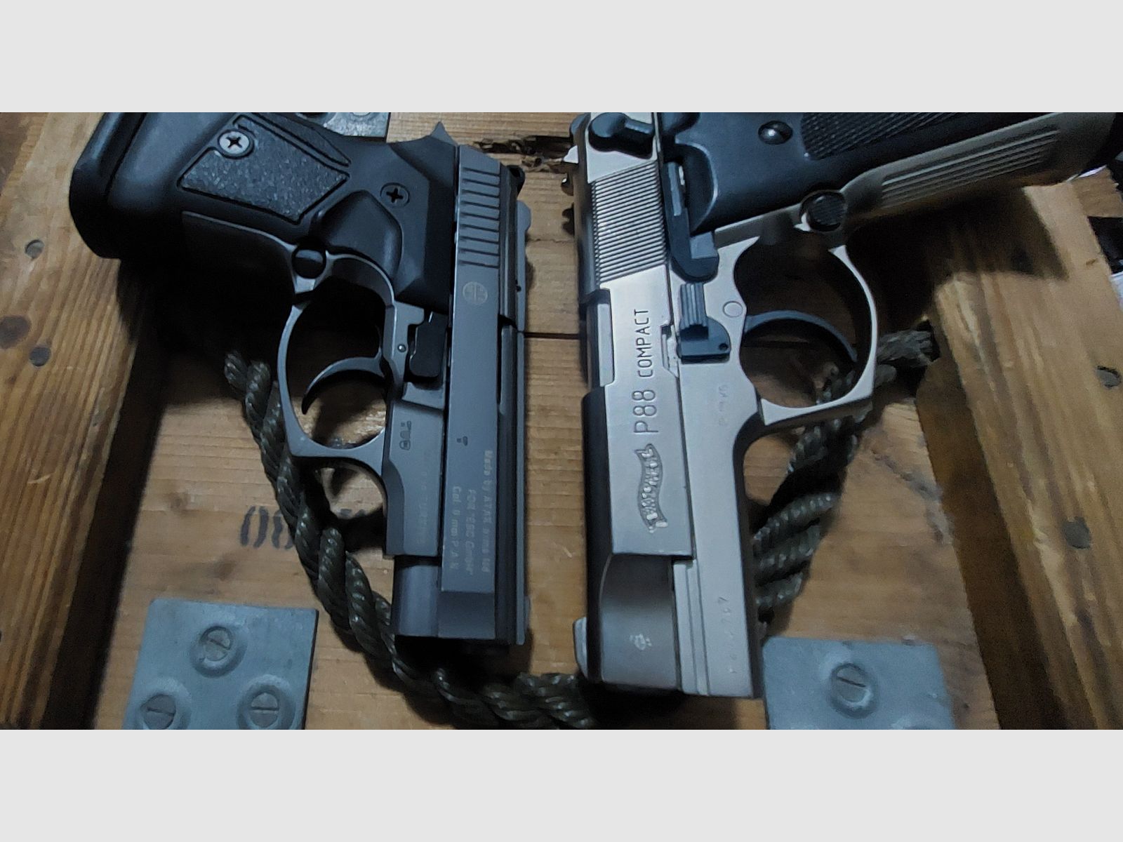 WALTHER P88 und ZORAKI 914 9 mm Schreckschuss keine Walther Glock HW94 Colt