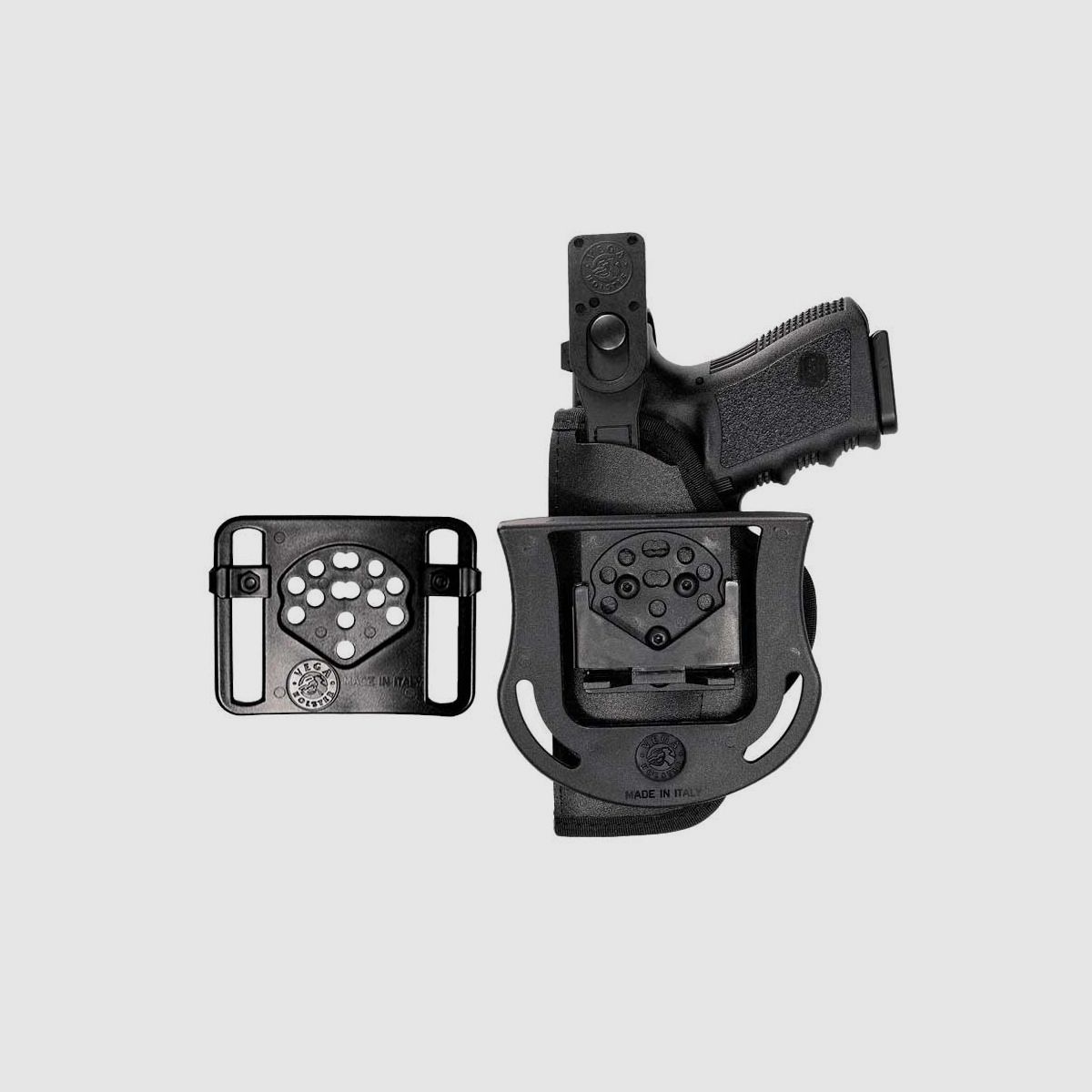 Cordura Holster mit Paddle/Gürtelsystem 4" S&W K/L Frame, Colt Phyton/Trooper/King Cobra, Manurhin MR73, Ruger GP100, Taurus 431/441/65/66/669/82 Linkshänder