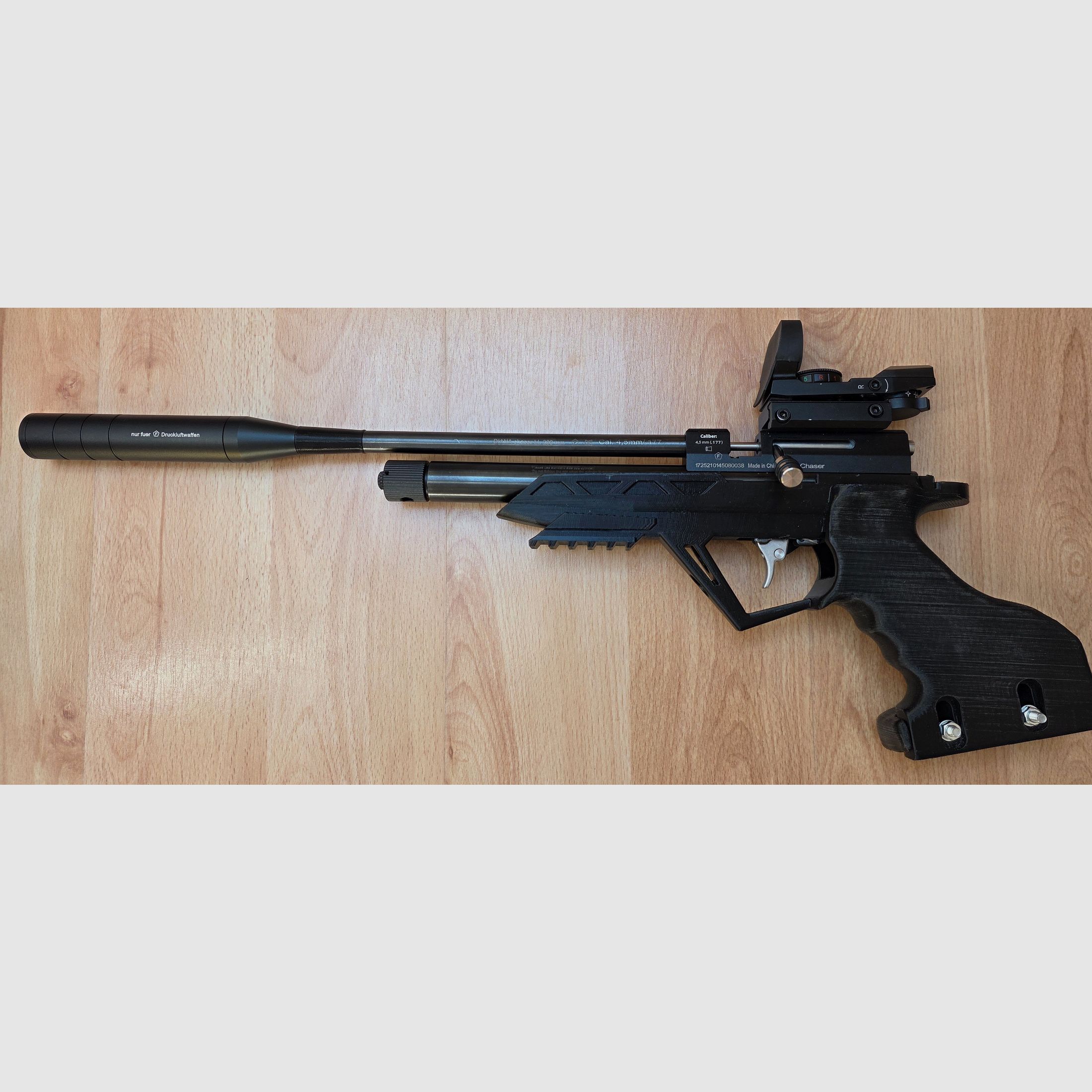 Match grip for Diana Chaser Bandit Airbug PETG black
