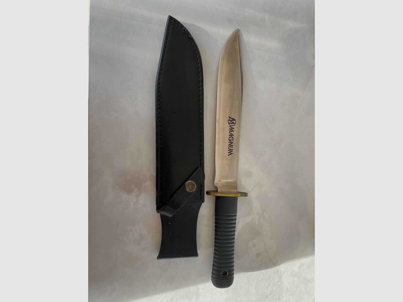 Couteau de randonnée MAGNUM / Couteau de plein air avec étui en cuir