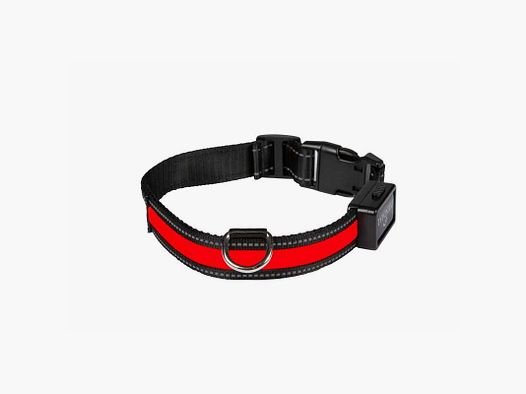 EYENIMAL Light Collar USB ładowany - czerwona obroża - L - 50-65 cm