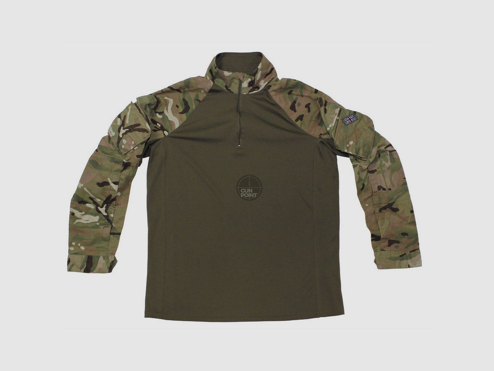 Camisa de combate británica, "UBAC", camuflaje MTP, "Armour", nueva.