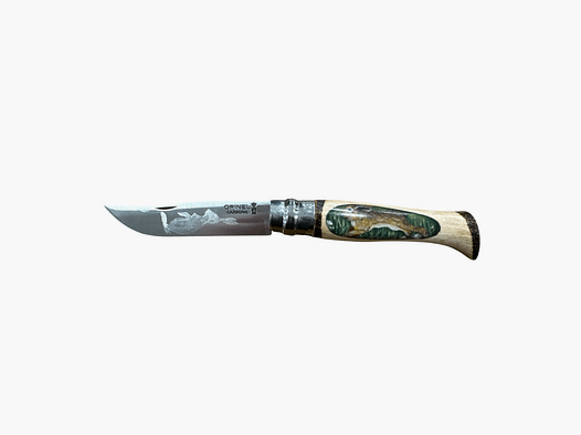 KNIFE – OPINEL – N.9 CARBON HANDMADE WITH HARE