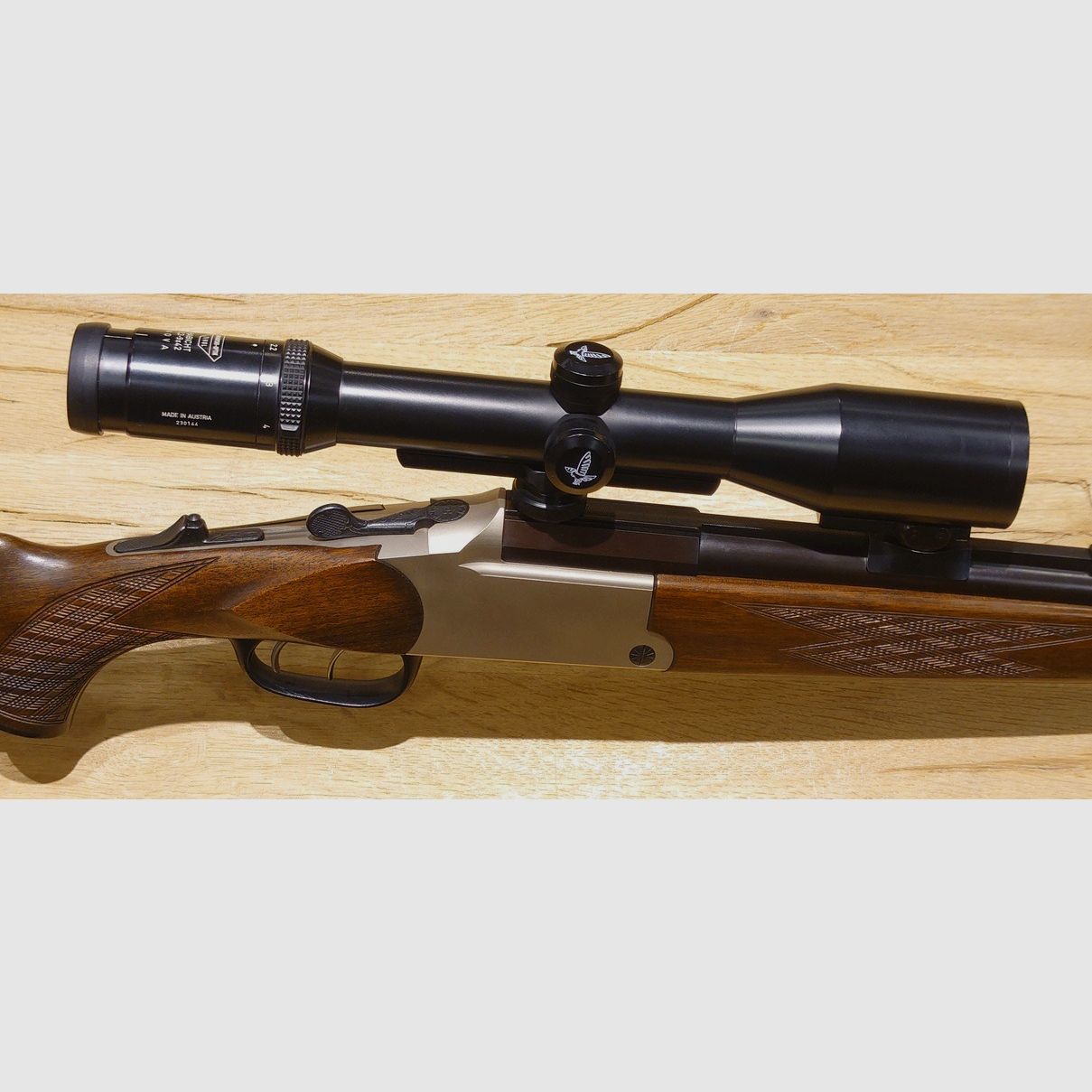 Bockbüchsflinte Blaser Mod. ES67 Cal. 5,6x50R Mag. 12/70 Swarovski Habicht 2,2-9x42 Ass. 4