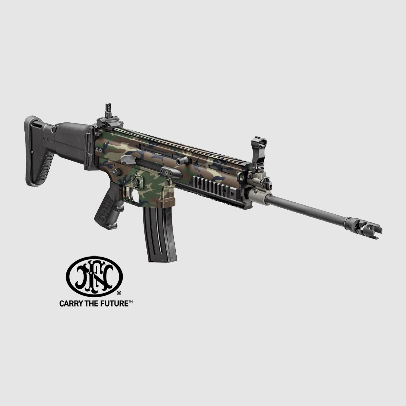 FN SCAR® 16S NRCH 5.56x45 30rd CAMO Woodland 16'', image 4 of 4