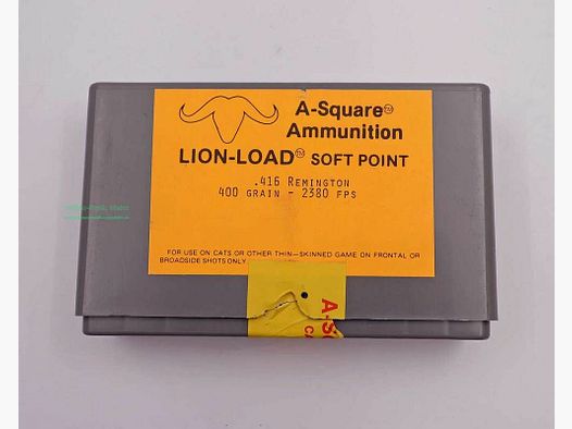 A-Square Ammunition Rifle Cartridges .416 Remington