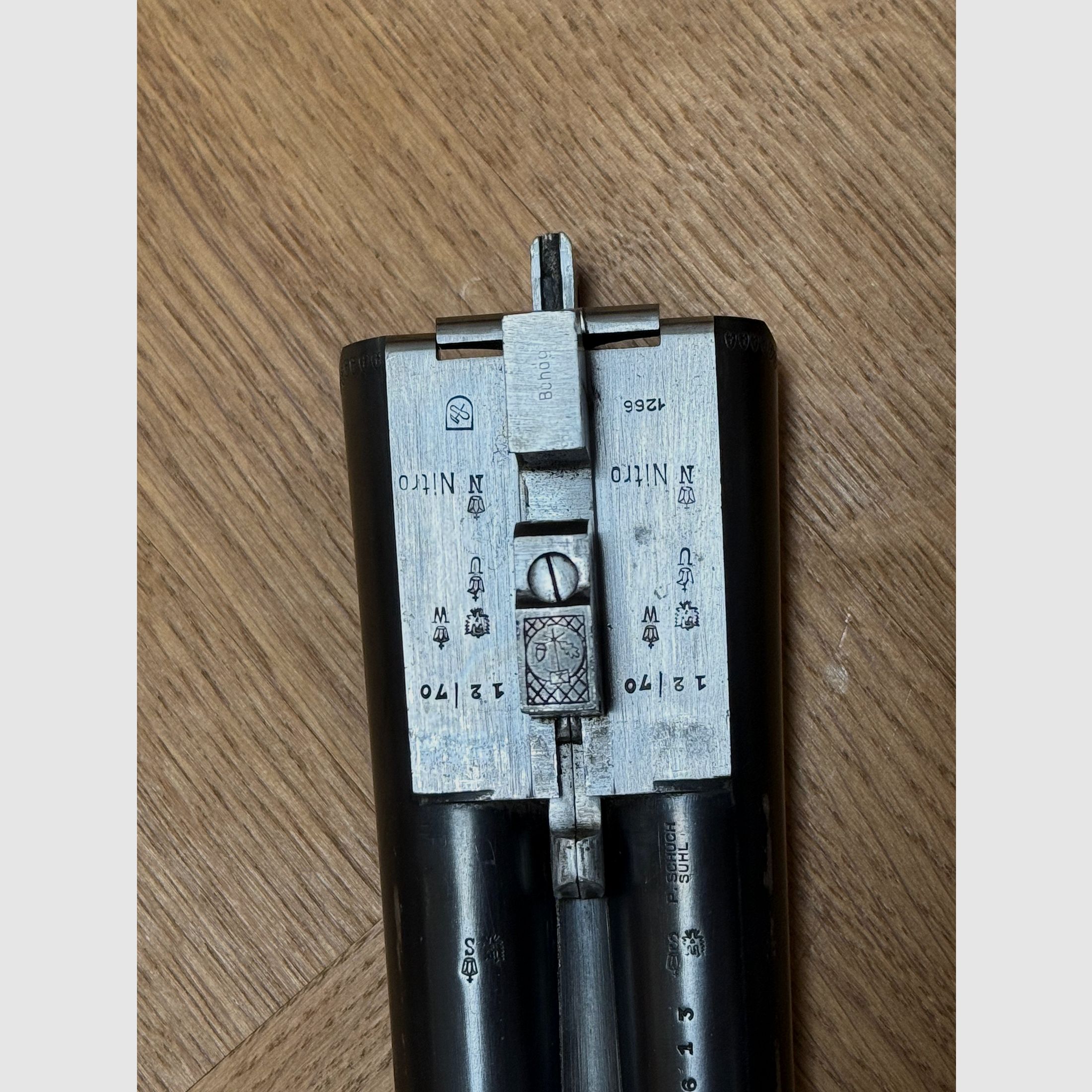 Escopeta doble Bühag Suhl 12/70