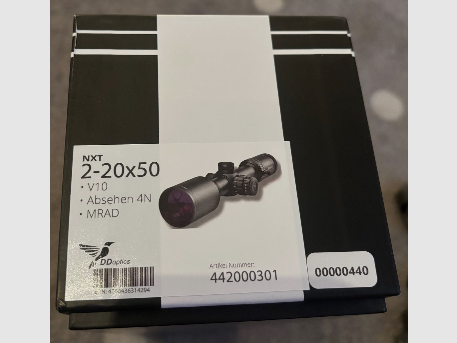 DDoptics V10 2-20 NXT riflescope incl. Rusan adapter