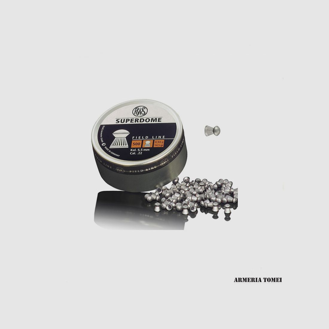 RWS – SUPERDOME FIELD LINE CAL 5,5 MM / .22 – 0,94 G / 14.5 GR CONF. 500 PZ.