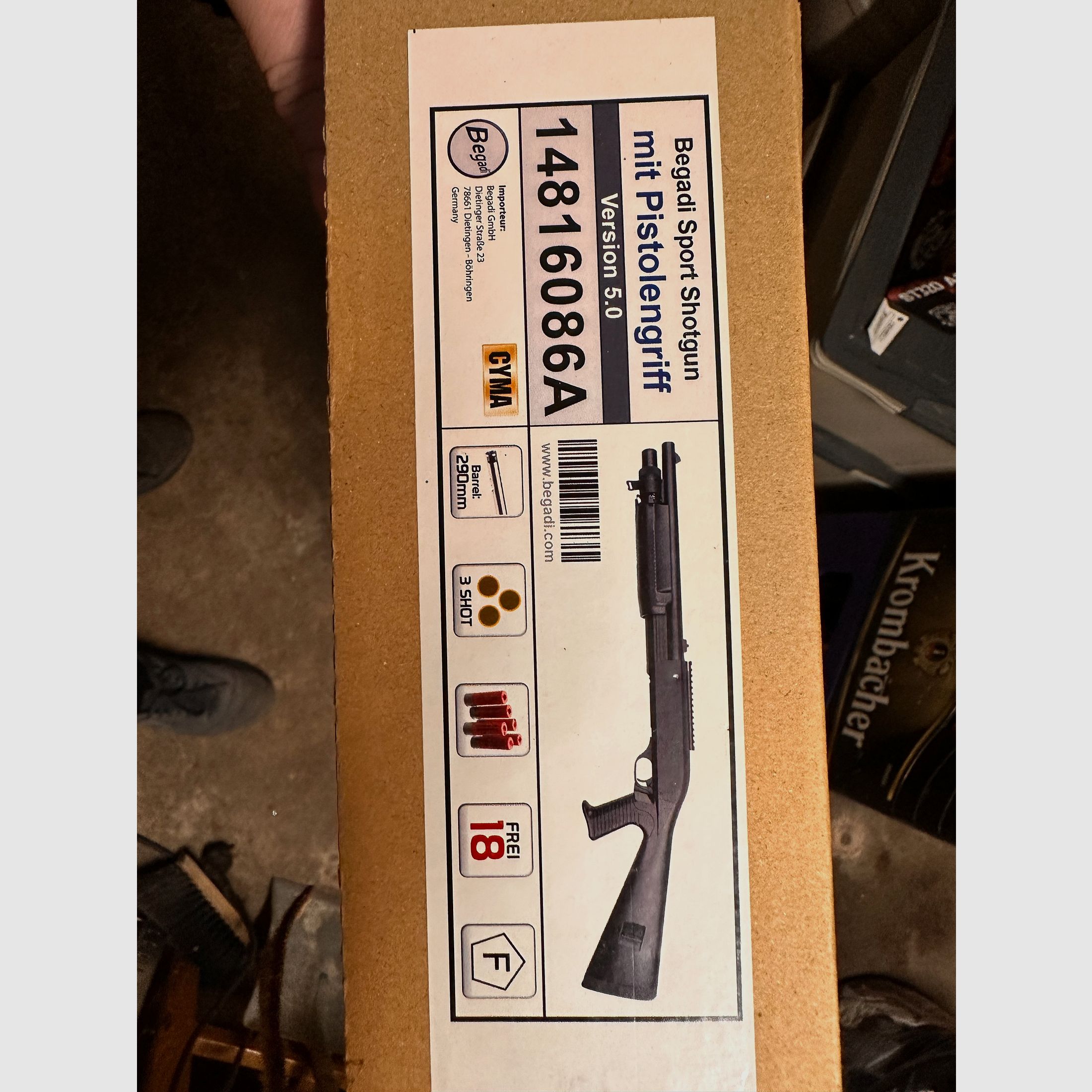 Begadi Sport Shotgun con empuñadura de pistola Versión 5.0 14816086A