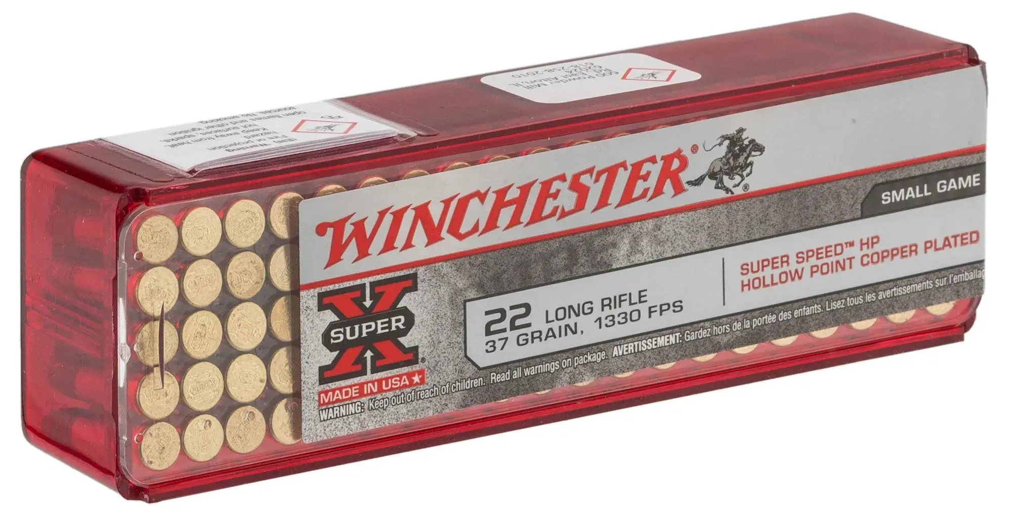 Winchester Super X Hollow Point Patronen Kaliber 22 LR, afbeelding 2 van 8
