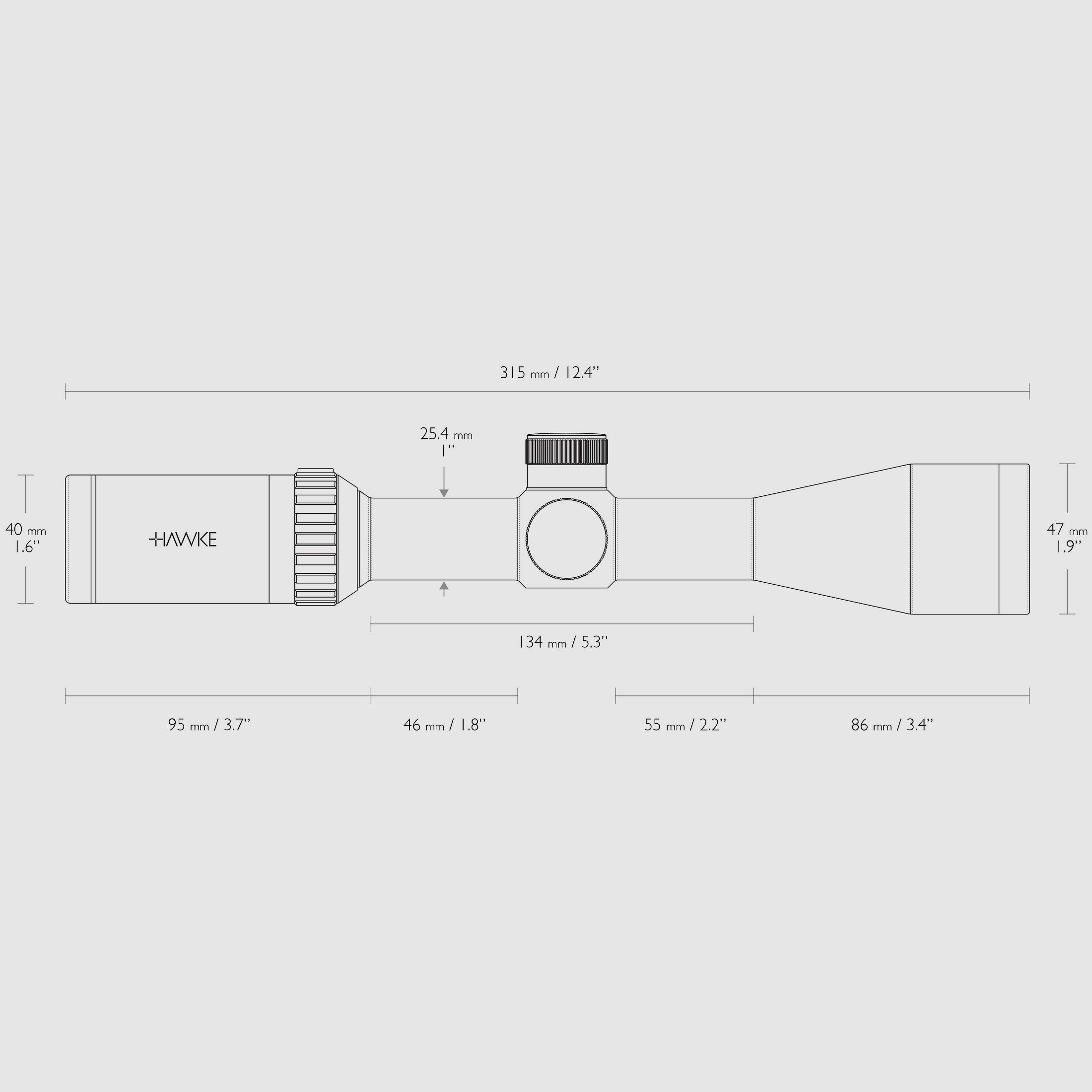 BWare HAWKE 14221 Zielfernrohr VANTAGE 3-9x40 MIL DOT IR V419