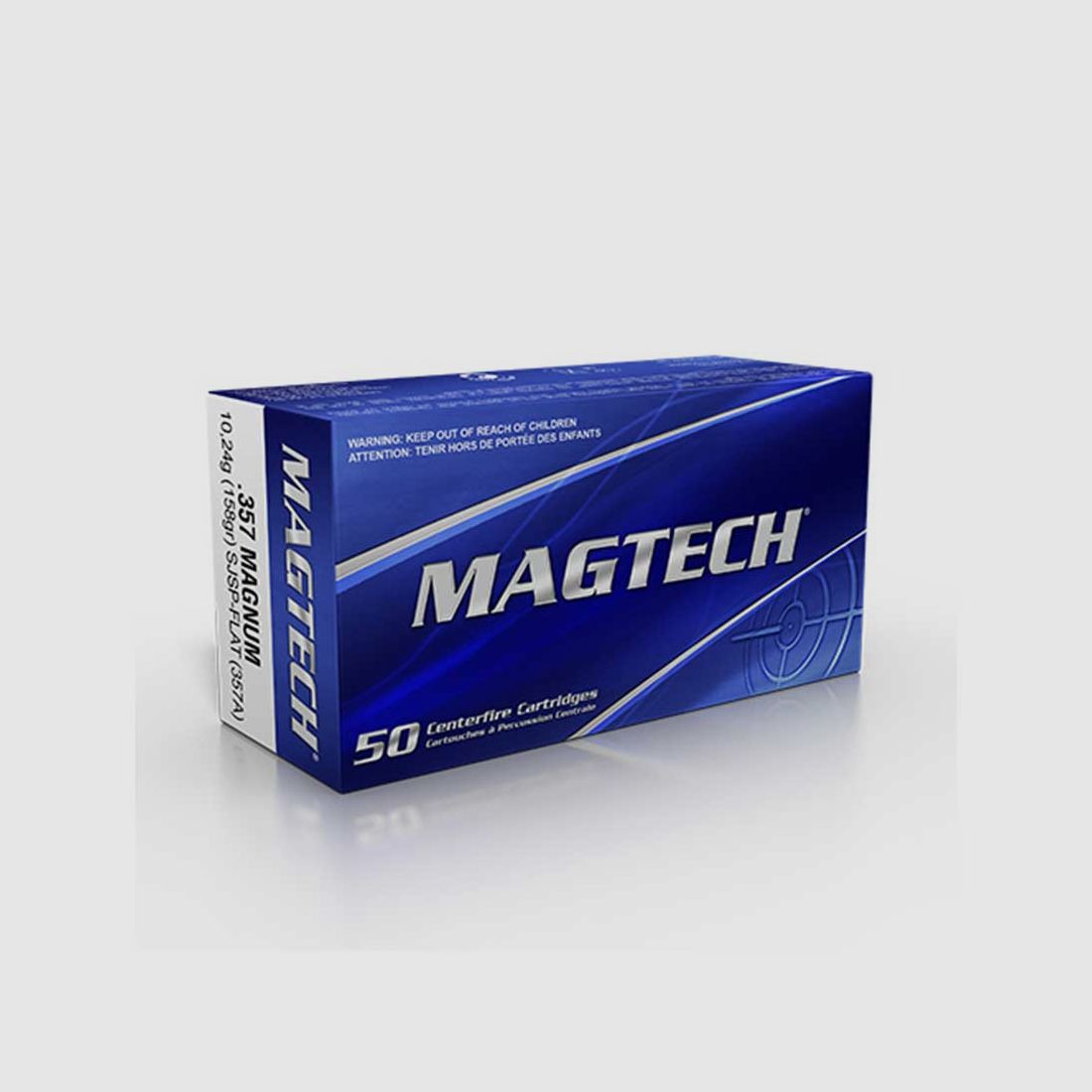 MAGTECH .357 Mag. SJSP Flat 158grs