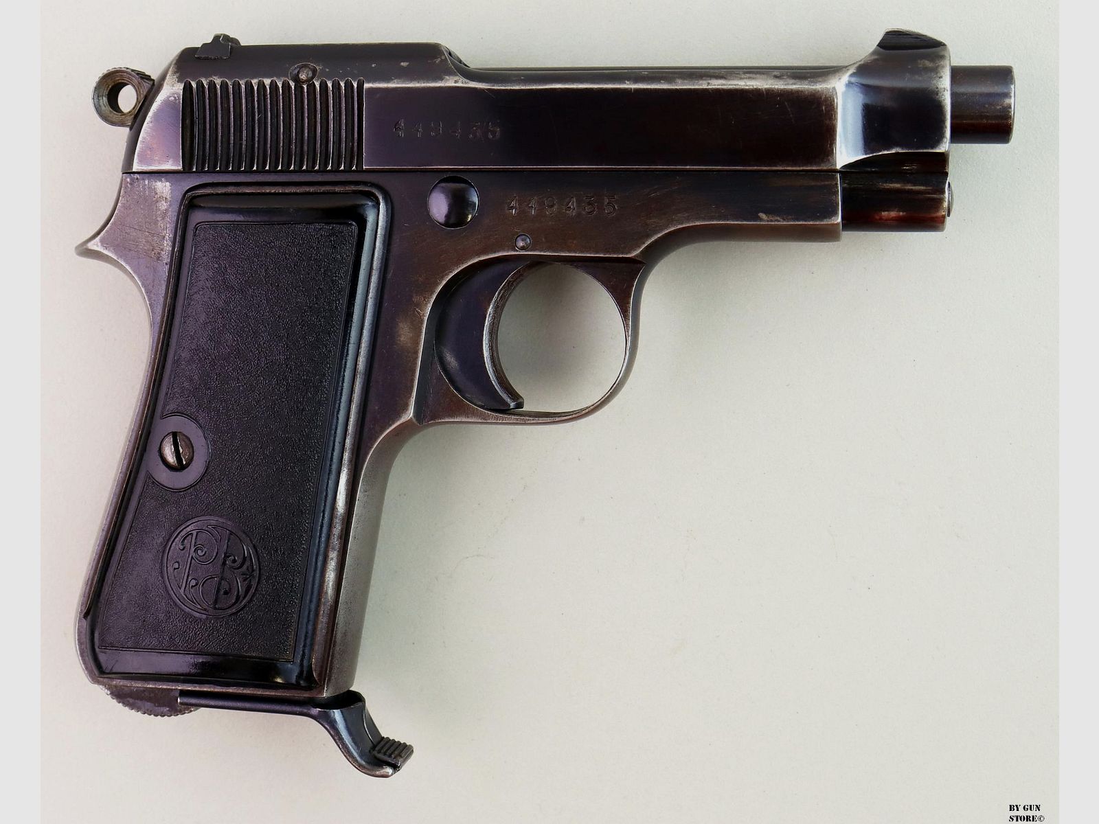 Pistola Beretta mod. 1935 Anno 1940 cal. 7,65 mat. 449435, immagine 3 di 8