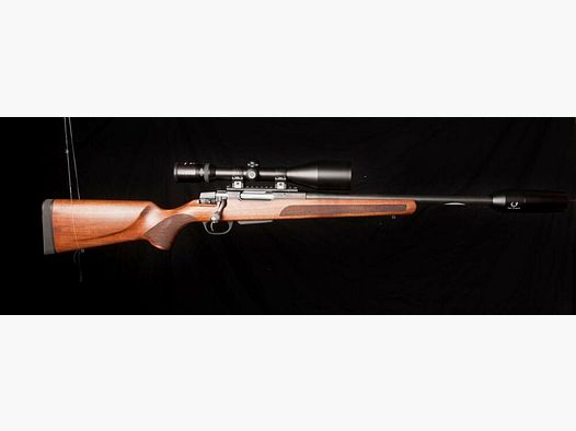 Komplettpaket Jagdwaffe mit Zielfernrohr und Schalldämpfer, Jungjägerpaket Brenner BR 20, Schmidt & Bender 2,5-10x56, Freyr & Devik