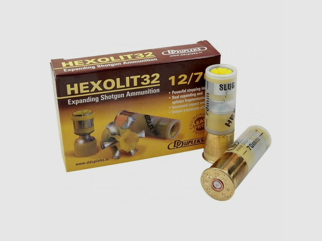 Cartouches de chasse DDupleks Flintenlauf-, DDupleks Hexolit 32 12/70 32g