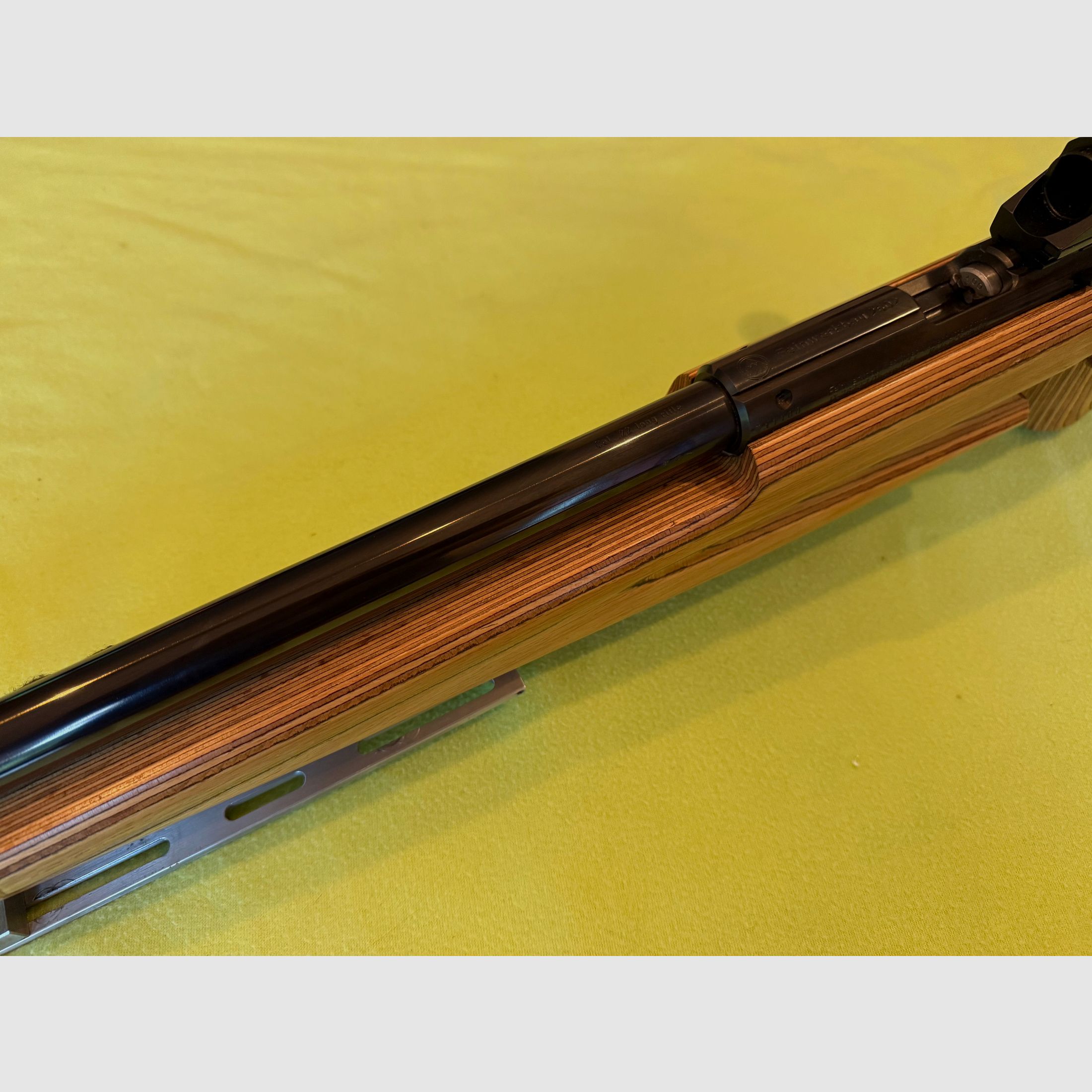 Feinwerkbau 2602 KK Match Gewehr .22lfb z diopterem Anschütz oraz akcesoriami, drewniana kolba prawostronna